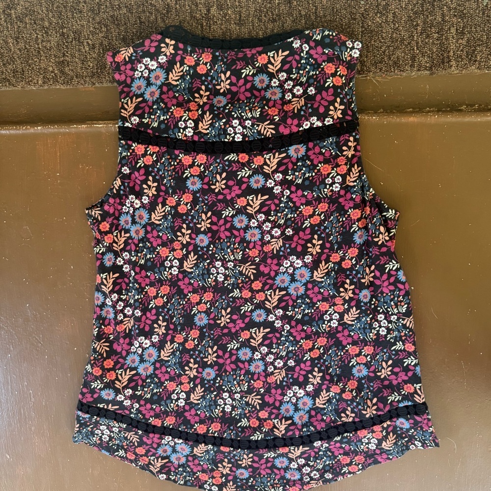 Lucky Brand Floral Sleeveless Top - Women’s Small - Picture 2 of 5